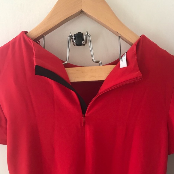 Mango Suit Collection Mini Red Dress Size US 4 - Picture 2 of 3